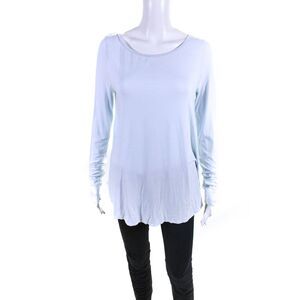 Calypso Saint Barth Women's Long Sleeve Jersey Tee Blue Size M